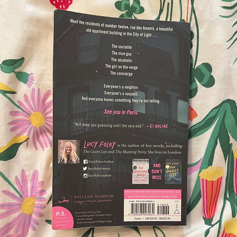 The Paris Apartment by Lucy Foley Paperback Book - Picture 3 of 7